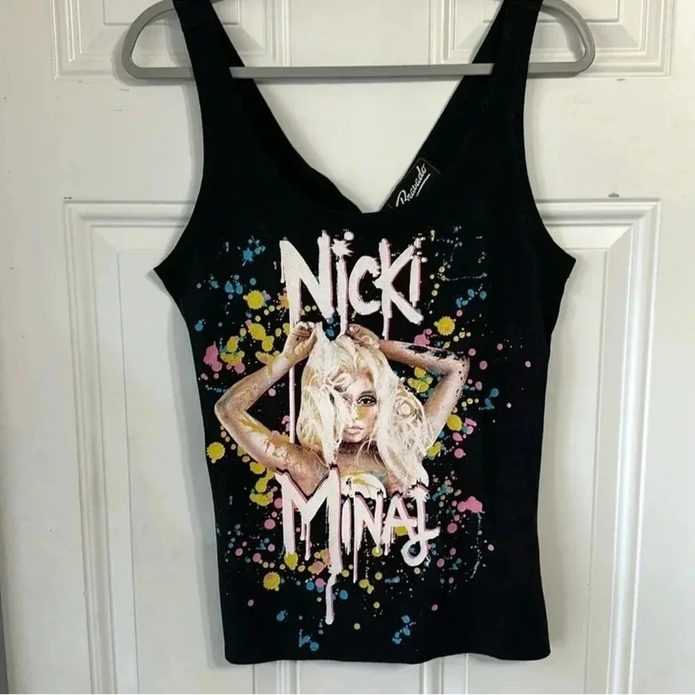 Bravado Nicki Minaj Graphic Black Tank Top Women’s Size L.     Stock #(5)